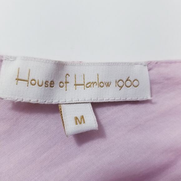 House of Harlow 1960 Ruffle Tiered Layered Pink Mini Dess - Picture 2 of 14